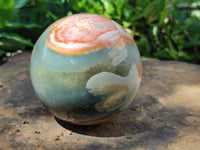 Polished Polychrome Jasper Spheres x 2 From Mahajanga, Madagascar - Toprock Gemstones and Minerals 