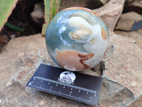 Polished Polychrome Jasper Spheres x 2 From Mahajanga, Madagascar - Toprock Gemstones and Minerals 