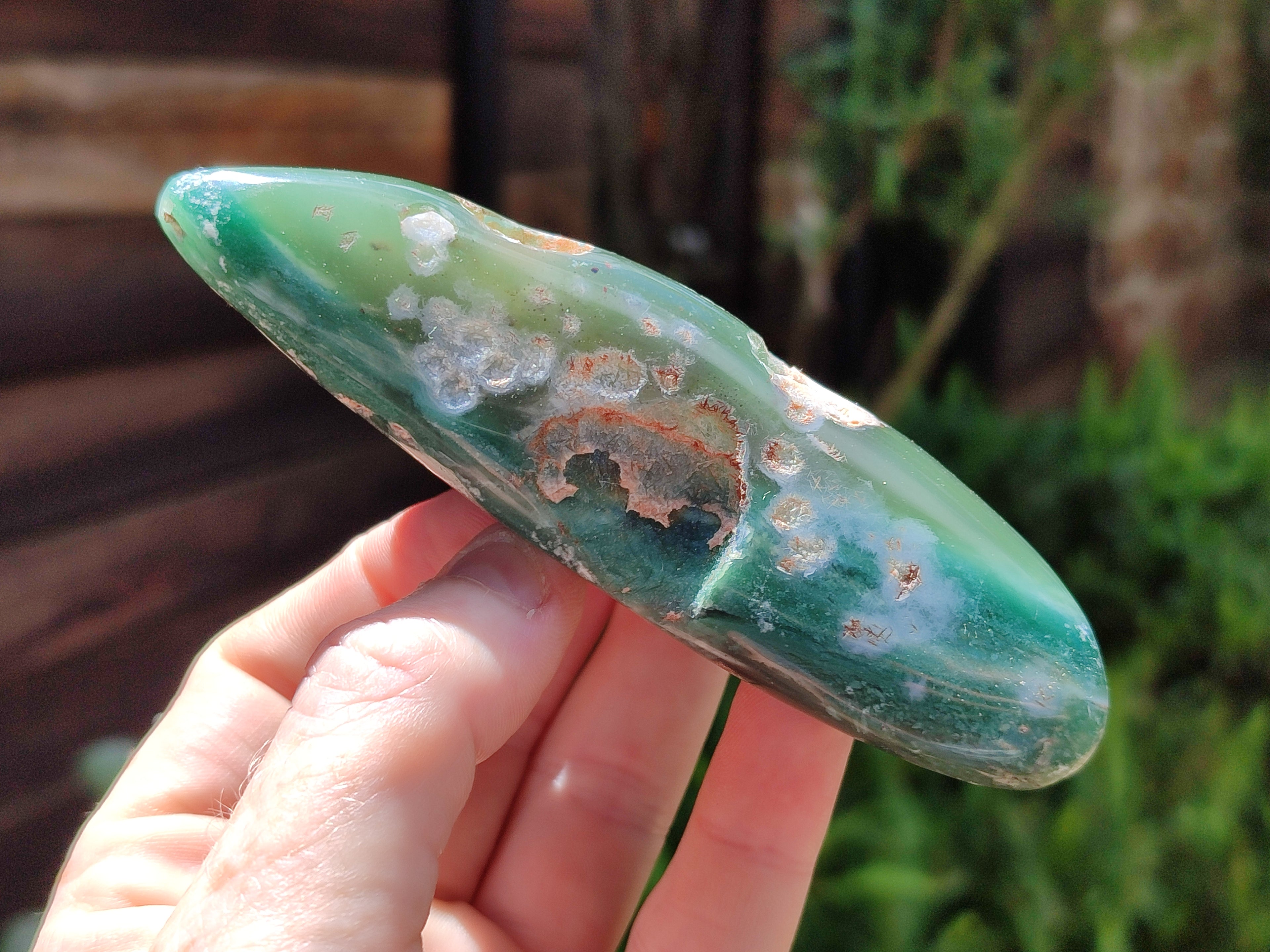 Polished Emerald Mtorolite Free Forms x 6 From Mutorashanga, Zimbabwe - Toprock Gemstones and Minerals 