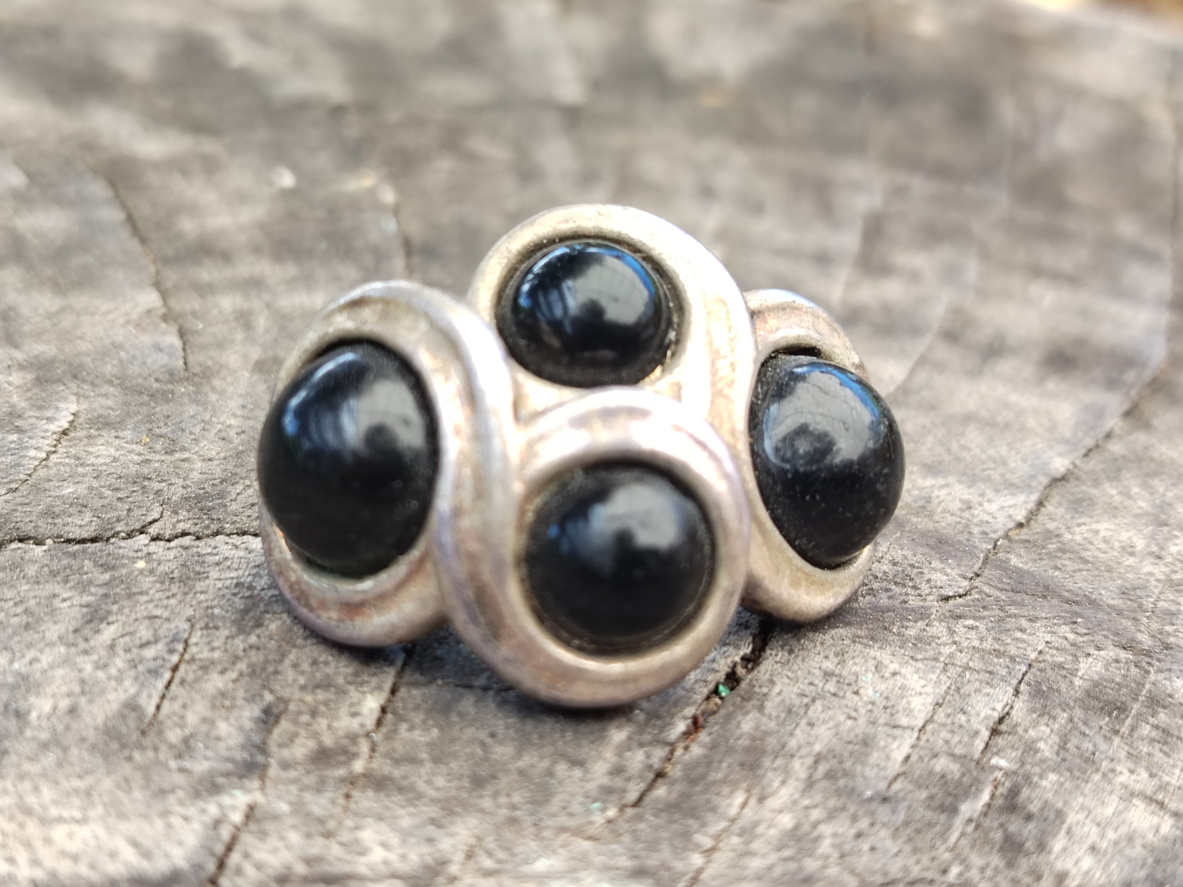 Polished Black Jade Stud Earrings - sold per pair - From China - Toprock Gemstones and Minerals 
