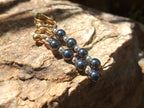 Polished Pair of Hematite Long Bead Earrings - Sold per Pair - From Southern Africa - Toprock Gemstones and Minerals 