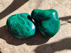 Polished Flower Banded Malachite Free Forms x 6 From Congo - Toprock Gemstones and Minerals 