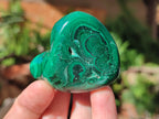 Polished Flower Banded Malachite Free Forms x 6 From Congo - Toprock Gemstones and Minerals 