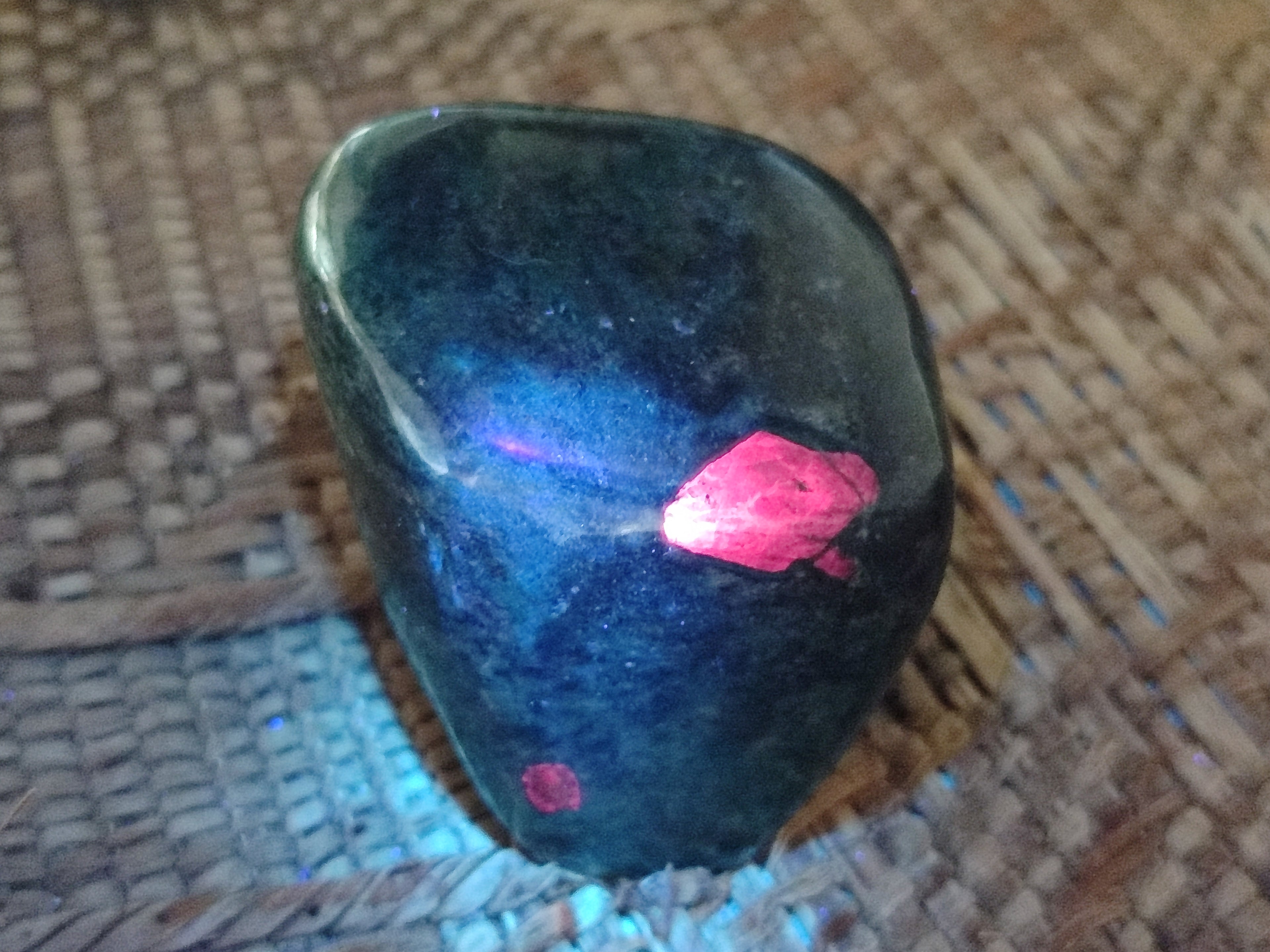 Polished Ruby Corundum In Chrome Verdite Standing Free Forms x 6 From Zimbabwe - Toprock Gemstones and Minerals 