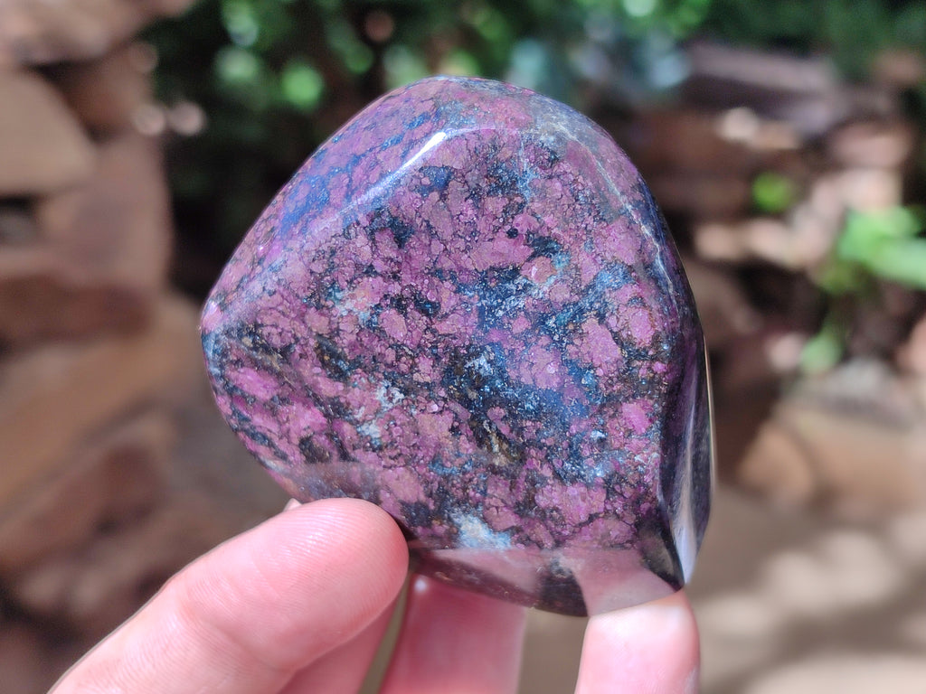 Polished Ruby Corundum In Chrome Verdite Standing Free Forms x 6 From Zimbabwe - Toprock Gemstones and Minerals 