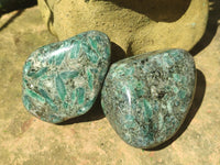 Polished Emerald Mica In Matrix Free Forms x 3 From Mutoko, Zimbabwe - Toprock Gemstones and Minerals 