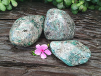 Polished Emerald Mica In Matrix Free Forms x 3 From Mutoko, Zimbabwe - Toprock Gemstones and Minerals 