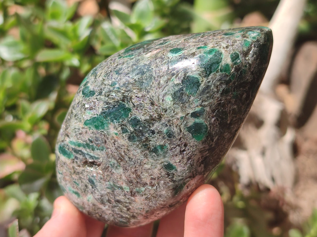 Polished Emerald Mica In Matrix Free Forms x 3 From Mutoko, Zimbabwe - Toprock Gemstones and Minerals 