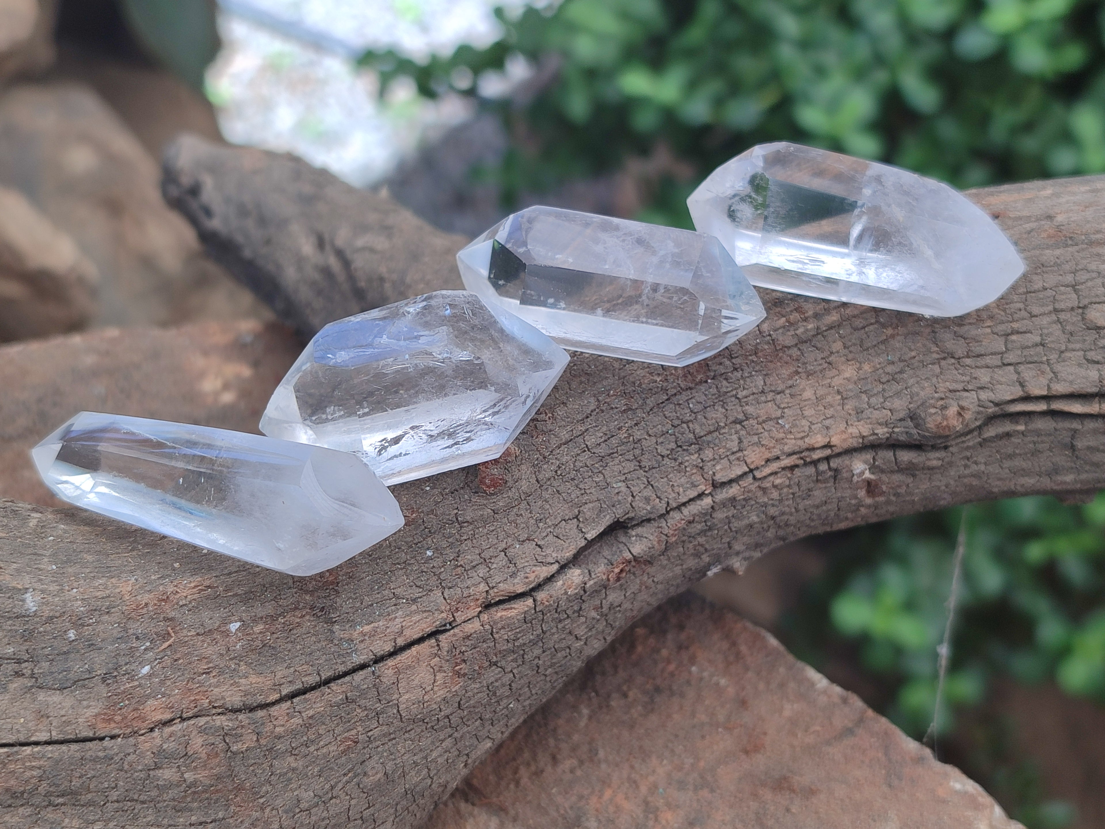Polished Clear Quartz Double Terminated Crystals x 35 From Madagascar - Toprock Gemstones and Minerals 