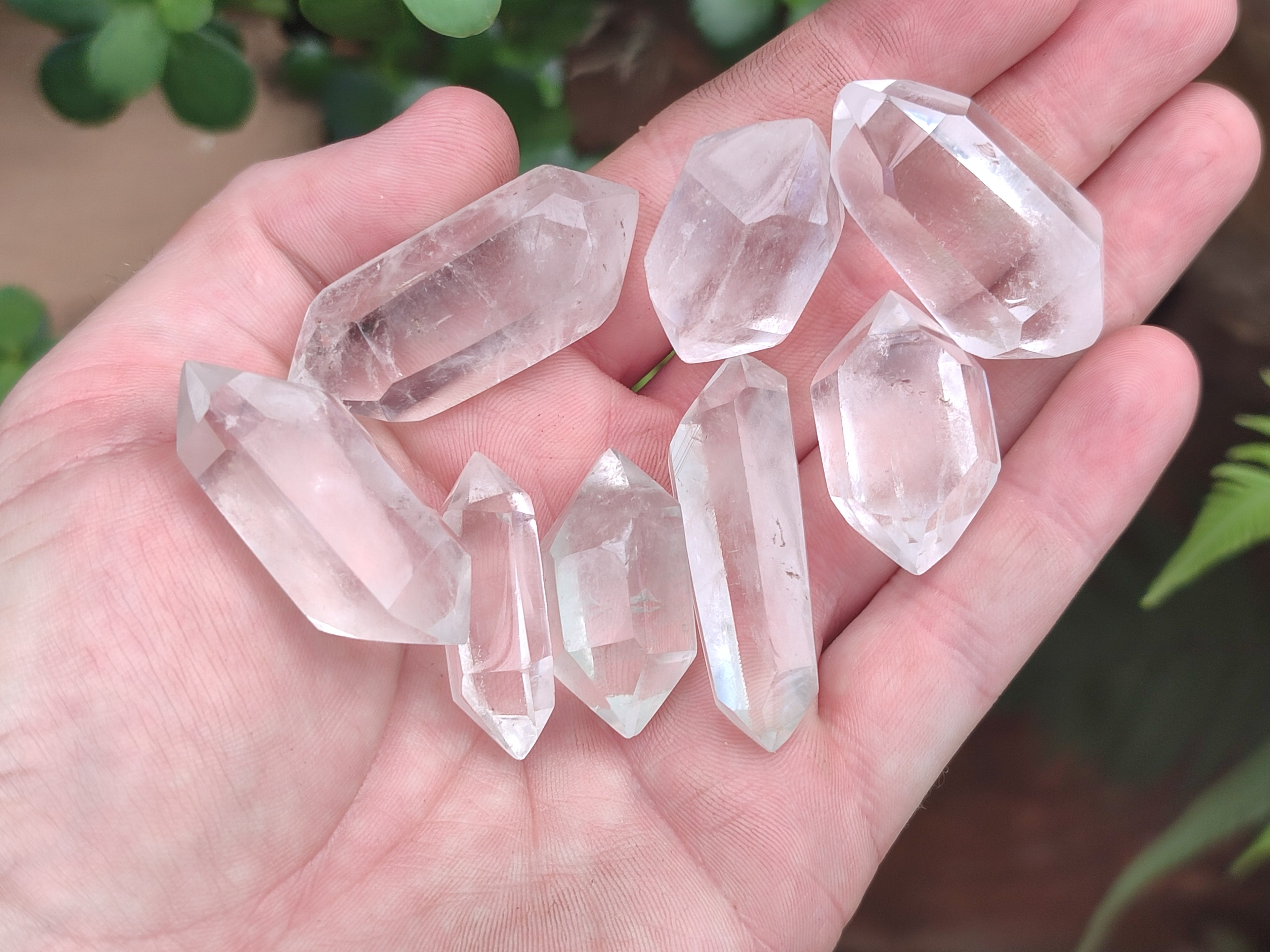 Polished Clear Quartz Double Terminated Crystals x 35 From Madagascar - Toprock Gemstones and Minerals 