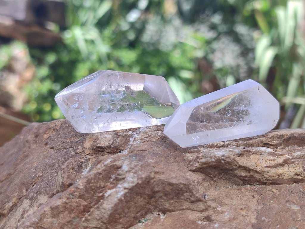 Polished Clear Quartz Double Terminated Crystals x 35 From Madagascar - Toprock Gemstones and Minerals 