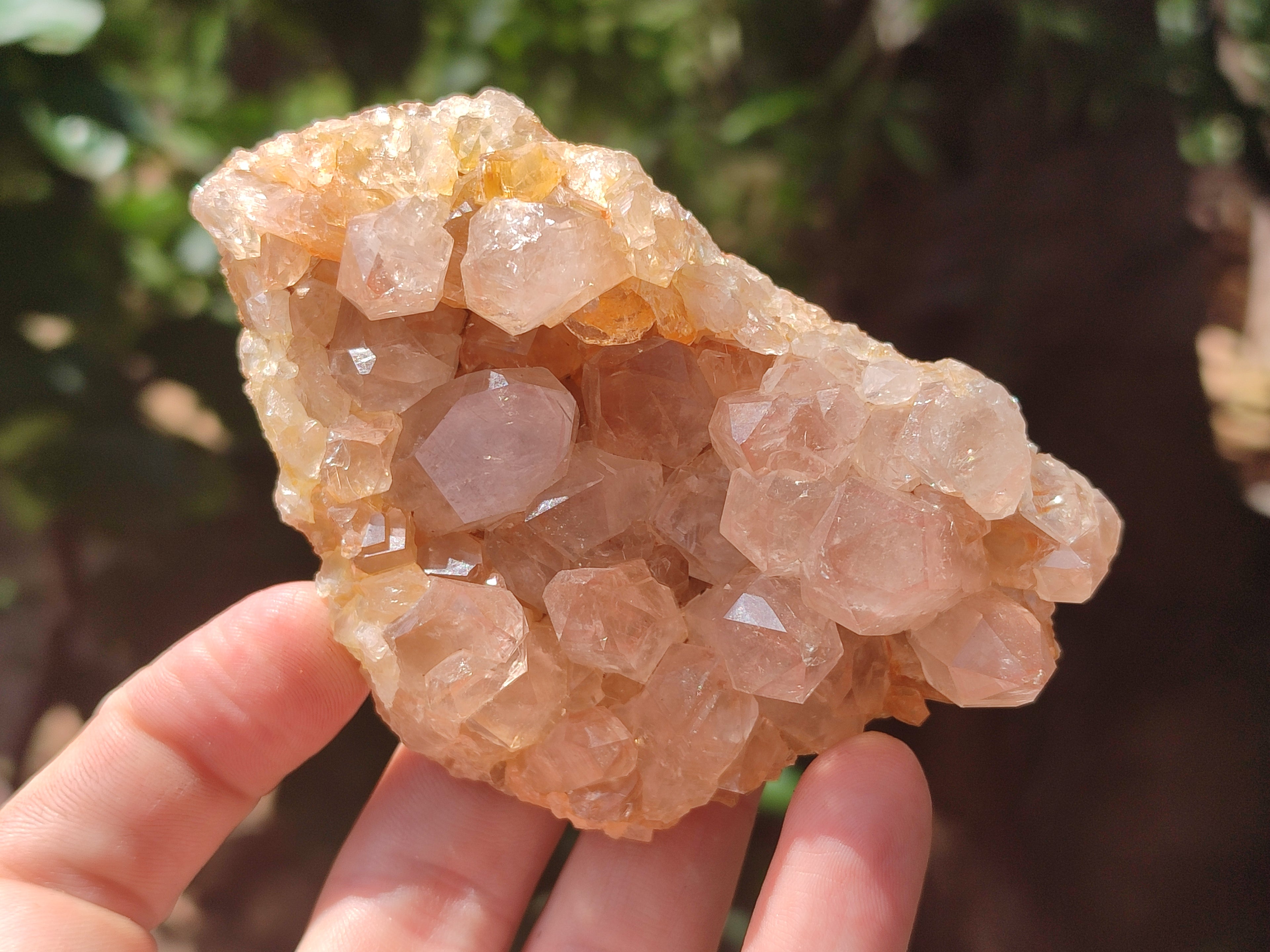Natural Limonite Quartz Clusters x 6 From Solwezi, Zambia - Toprock Gemstones and Minerals 