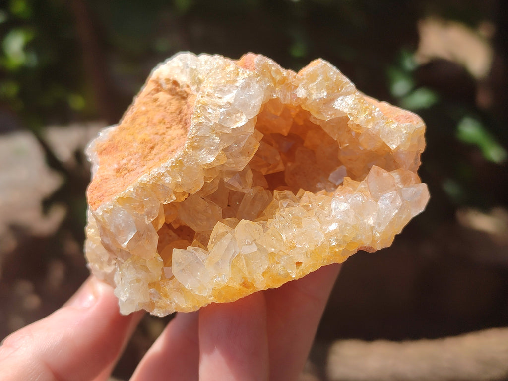 Natural Limonite Quartz Clusters x 6 From Solwezi, Zambia - Toprock Gemstones and Minerals 