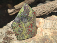 Polished Bastite Dragons Blood Stone Points x 3 From Tshipise, South Africa - Toprock Gemstones and Minerals 