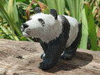 Hand Made Soapstone Panda Carving x 1 From Zimbabwe - Toprock Gemstones and Minerals 