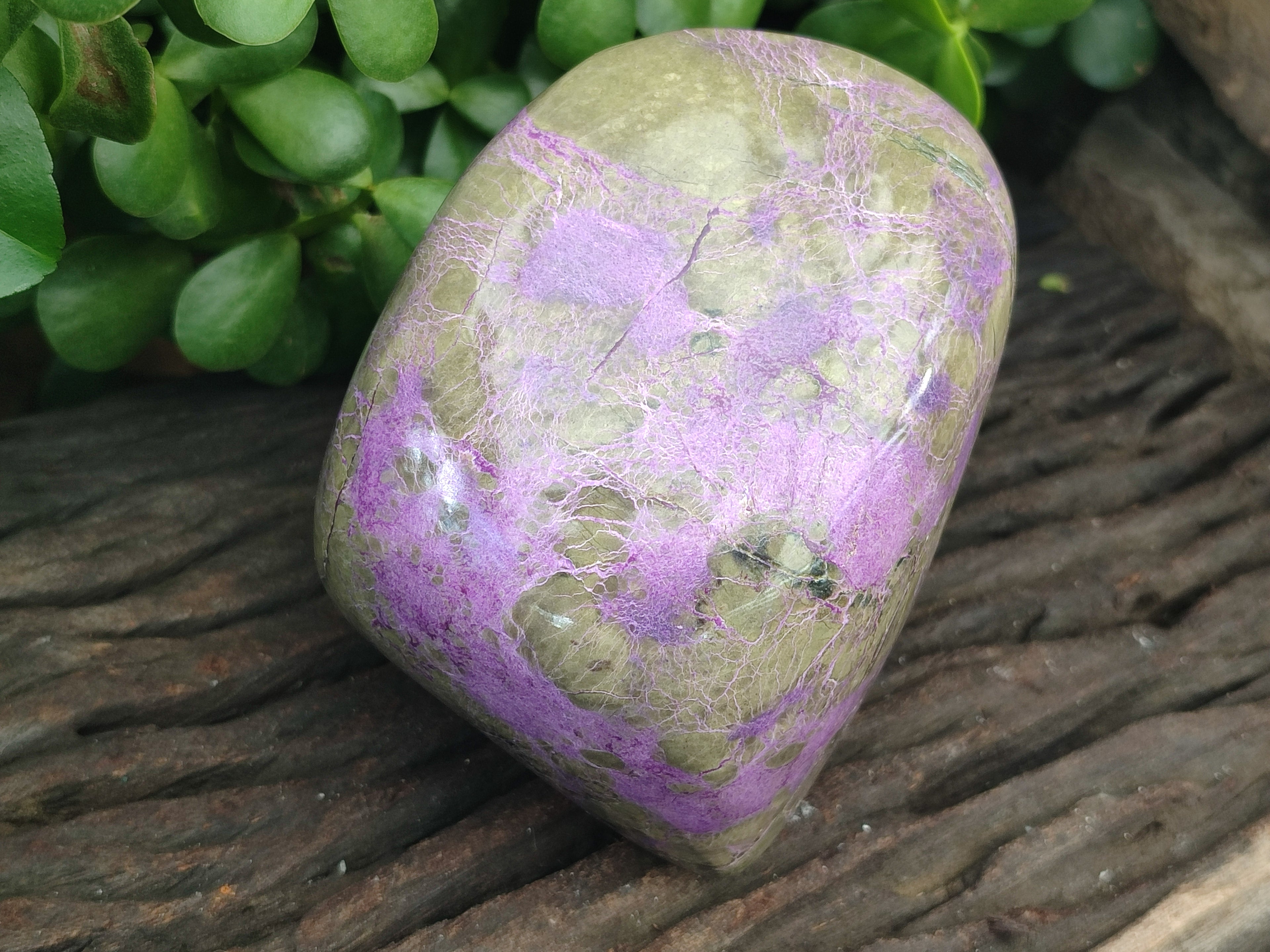 Polished Stichtite Standing Free Form x 1 From Barberton, South Africa - Toprock Gemstones and Minerals 