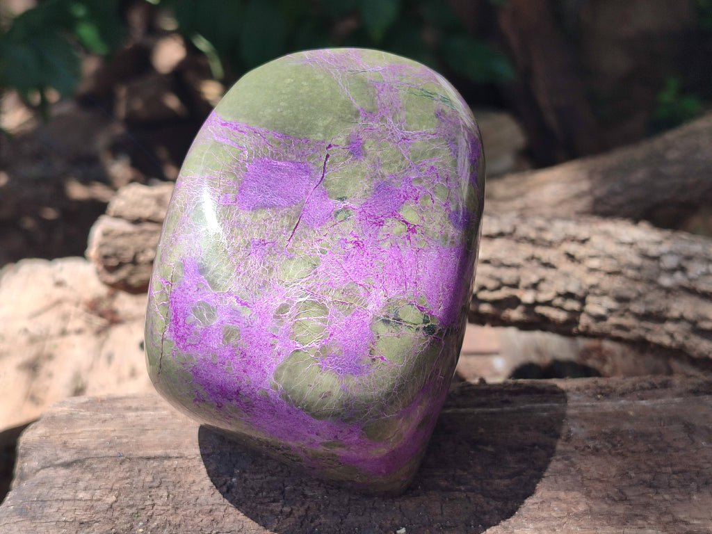 Polished Stichtite Standing Free Form x 1 From Barberton, South Africa - Toprock Gemstones and Minerals 