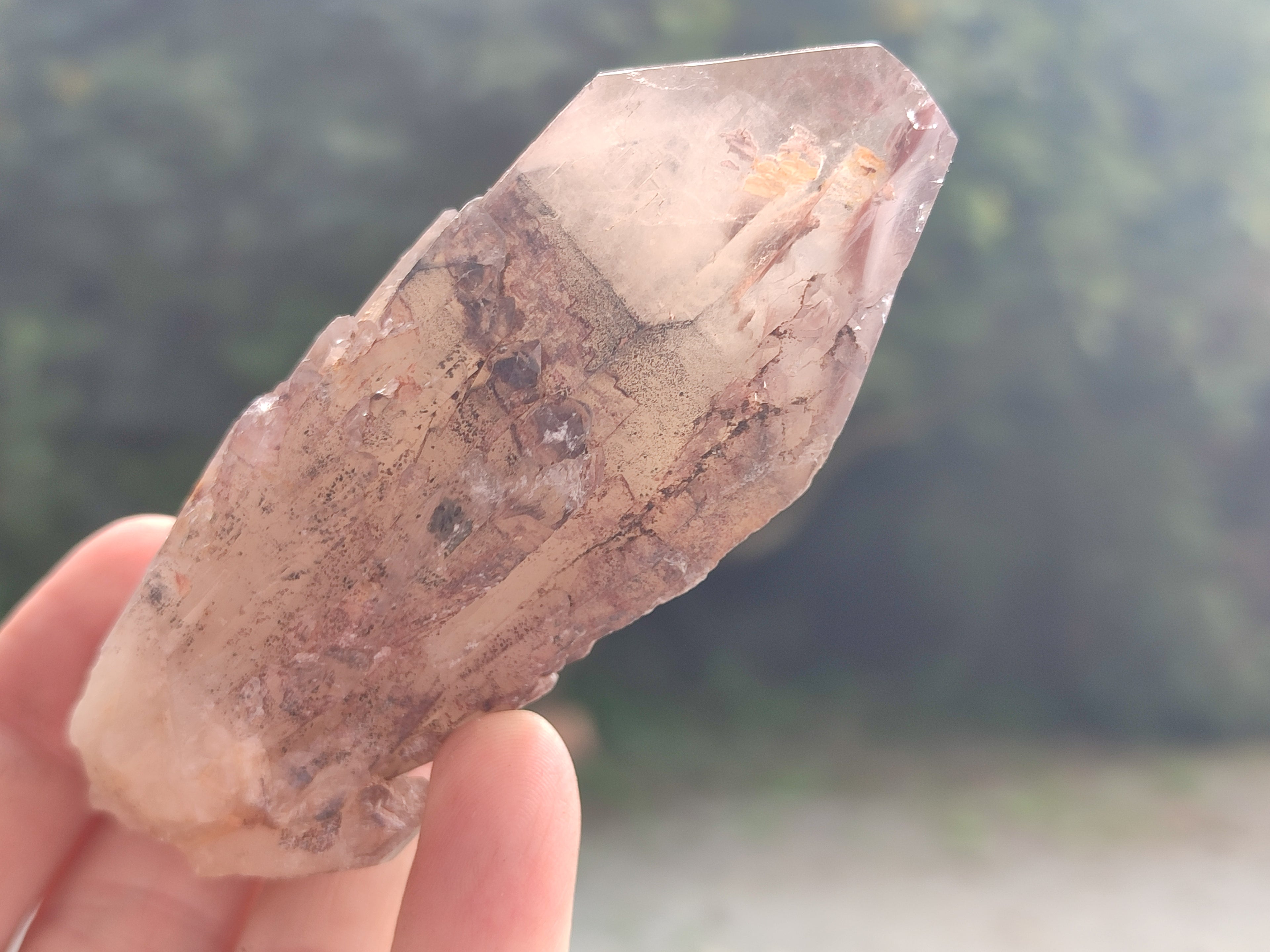 Polished Hematoid Quartz Crystals x 7 From Zimbabwe - Toprock Gemstones and Minerals 