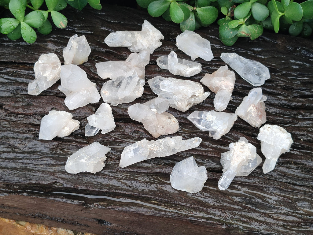 Natural Quartz Crystals x 35 From Mpika, Zambia - Toprock Gemstones and Minerals 