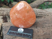 Polished Orange Twist Calcite Standing Free Forms x 2 From Madagascar - Toprock Gemstones and Minerals 