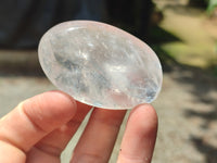 Polished Girasol Pearl Quartz Palm Stones x 12 From Madagascar - Toprock Gemstones and Minerals 