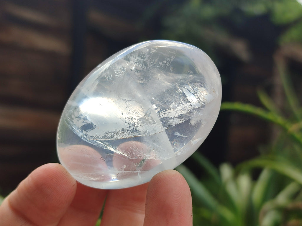 Polished Girasol Pearl Quartz Palm Stones x 12 From Madagascar - Toprock Gemstones and Minerals 