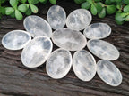 Polished Girasol Pearl Quartz Palm Stones x 12 From Madagascar - Toprock Gemstones and Minerals 