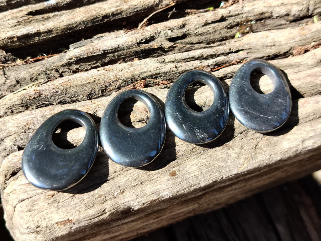 Polished Silver Hematite Oval Pendant - Sold Per Item - From China - Toprock Gemstones and Minerals 