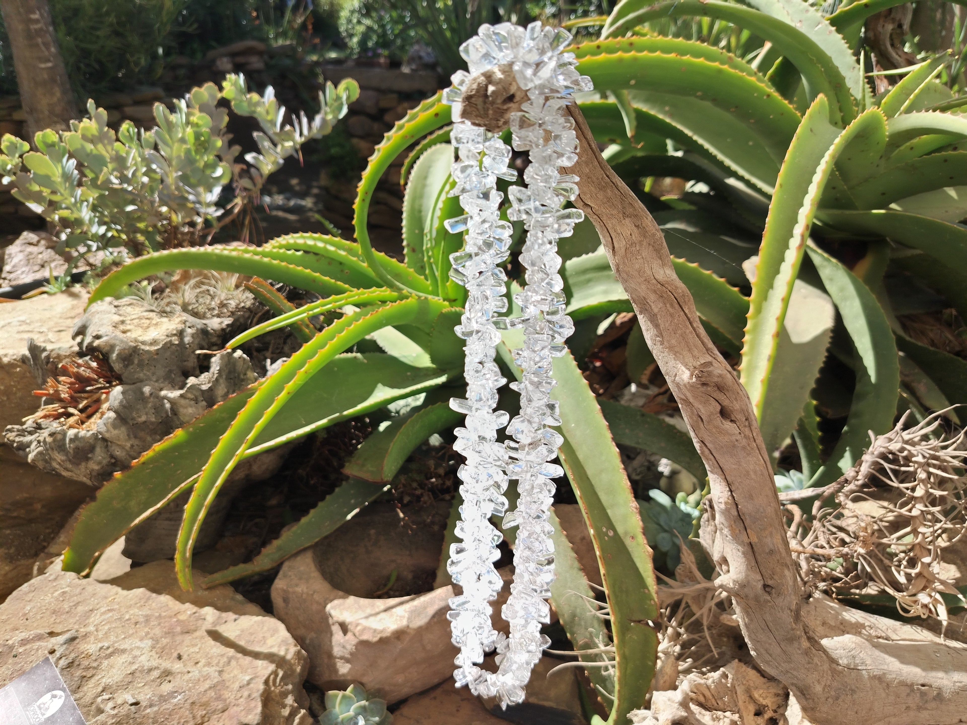 Polished Rock Crystal Hawaii Loo Bead Necklace - Sold Per Item - From Madagascar - Toprock Gemstones and Minerals 