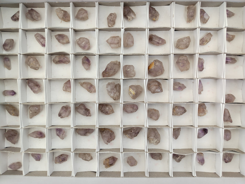 Natural Smokey Window Amethyst Crystals x 70 From Chiredzi, Zimbabwe - Toprock Gemstones and Minerals 