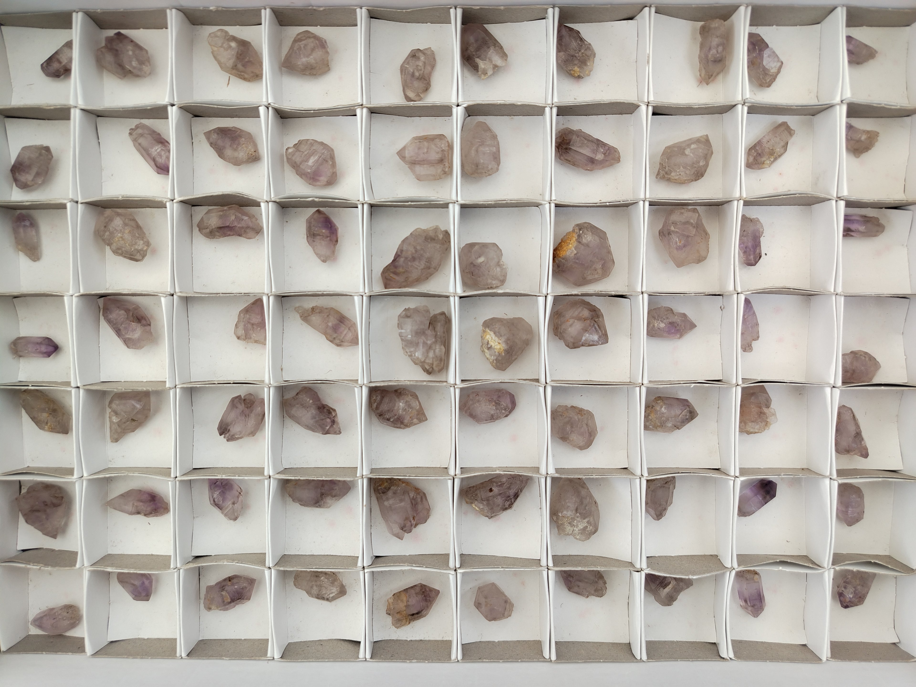 Natural Smokey Window Amethyst Crystals x 70 From Chiredzi, Zimbabwe - Toprock Gemstones and Minerals 