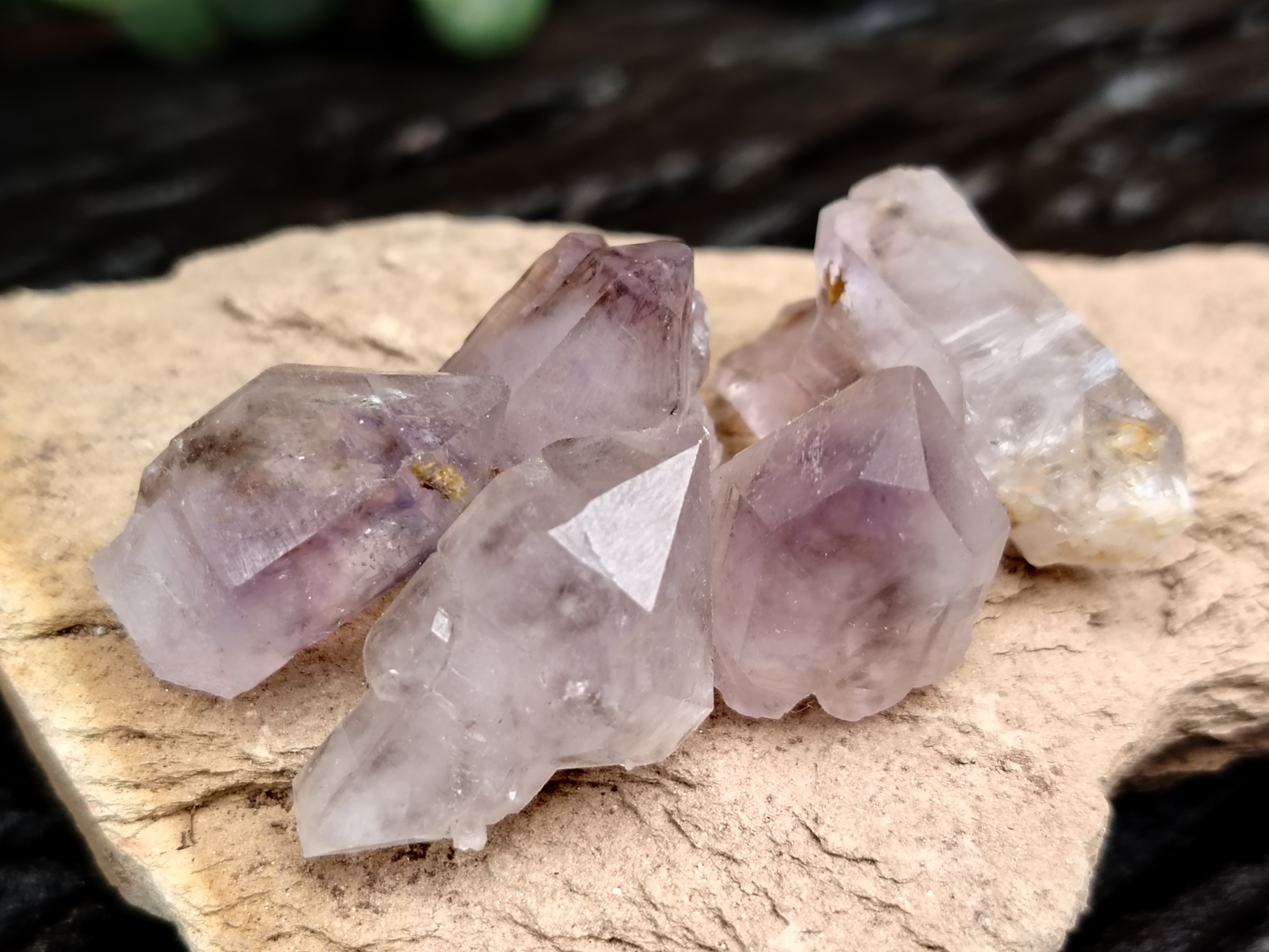 Natural Smokey Window Amethyst Crystals x 70 From Chiredzi, Zimbabwe - Toprock Gemstones and Minerals 