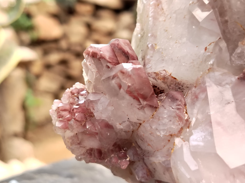 Natural Red Hematoid Quartz Cluster x 1 From Karoi, Zimbabwe - Toprock Gemstones and Minerals 