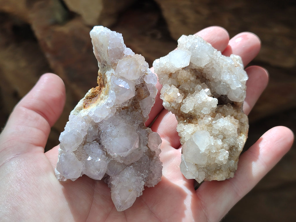 Natural Spirit Quartz Clusters x 13 From Boekenhouthoek, South Africa - Toprock Gemstones and Minerals 