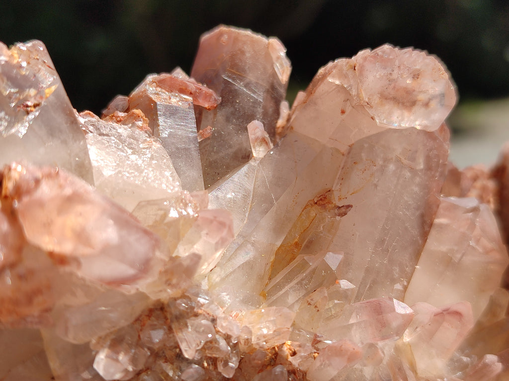 Natural Hematoid Quartz Clusters x 2 From Zambia - Toprock Gemstones and Minerals 