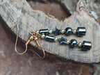 Hand Made Pair of Hematite Ball and Star Earrings - Sold Per Pair - From China - Toprock Gemstones and Minerals 