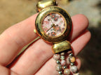 Polished Vintage La Fon Watch with Snakeskin Jasper Beads - Sold Per Item - From South Africa - Toprock Gemstones and Minerals 