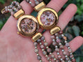 Polished Vintage La Fon Watch with Snakeskin Jasper Beads - Sold Per Item - From South Africa - Toprock Gemstones and Minerals 