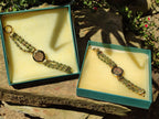 Polished Vintage La Fon Watch with Unakite Beads - Sold Per Item - From South Africa - Toprock Gemstones and Minerals 