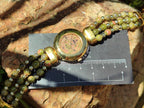 Polished Vintage La Fon Watch with Unakite Beads - Sold Per Item - From South Africa - Toprock Gemstones and Minerals 