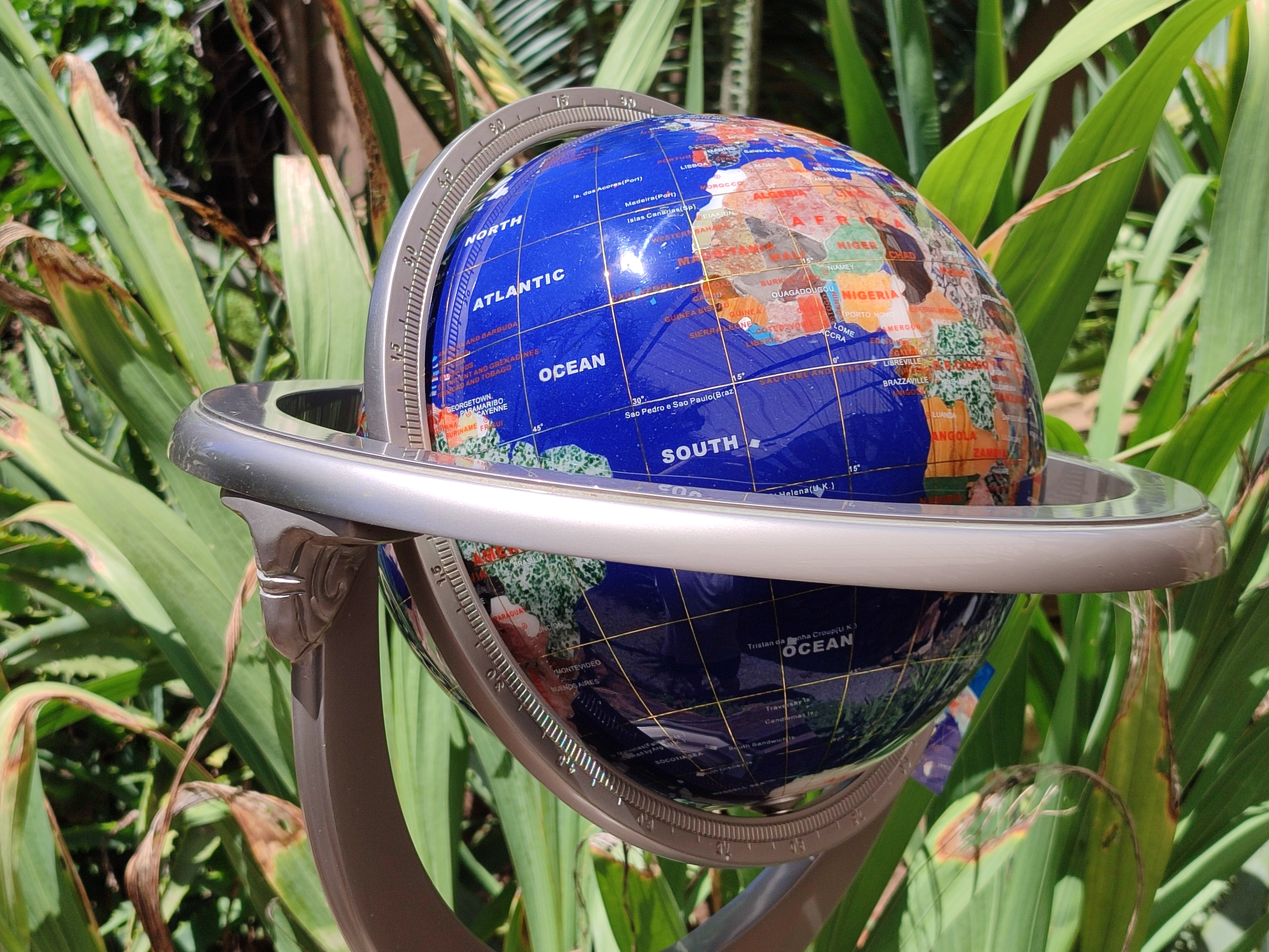 Polished Lapis Lazuli World Globe x 1 From China - Toprock Gemstones and Minerals 