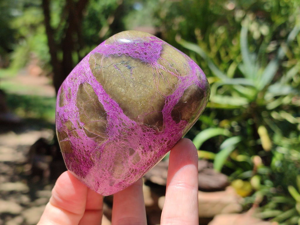 Polished Stichtite Standing Free Forms x 2 From Barberton, South Africa - Toprock Gemstones and Minerals 