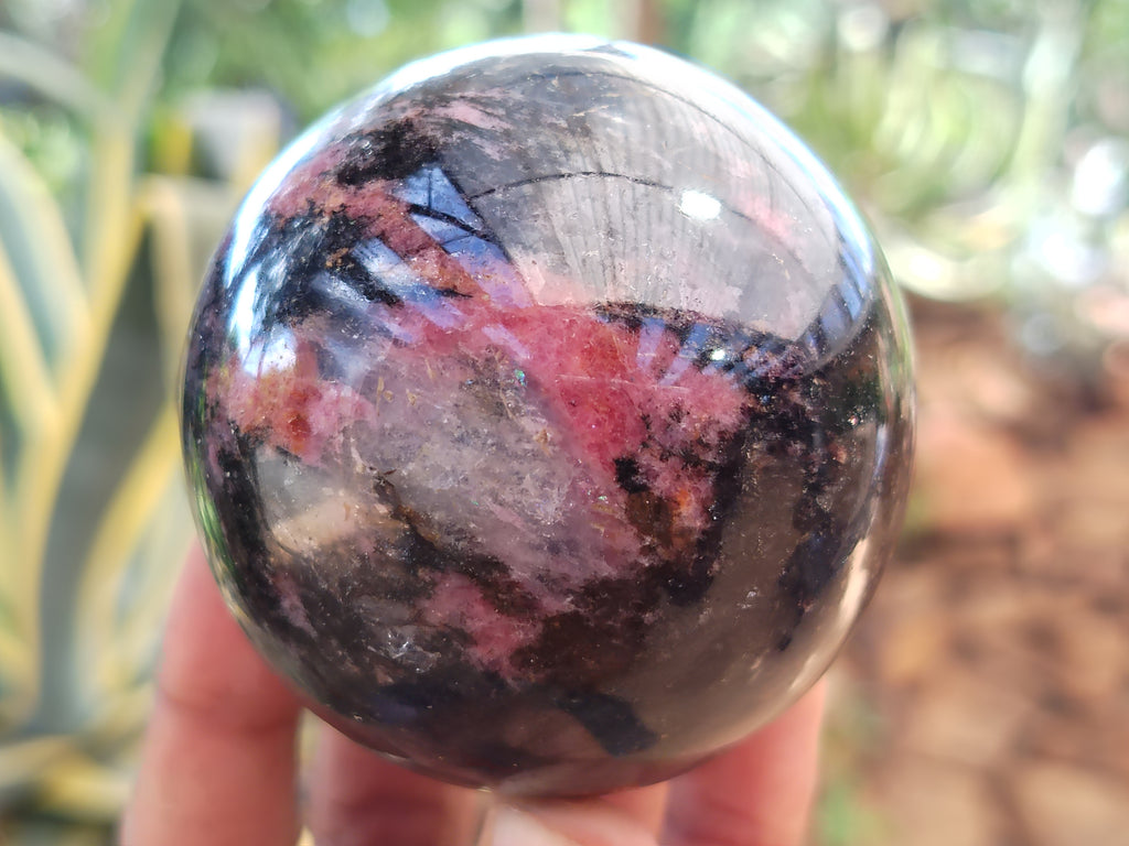 Polished Rhodonite Spheres x 6 From Ambindavato, Madagascar - Toprock Gemstones and Minerals 