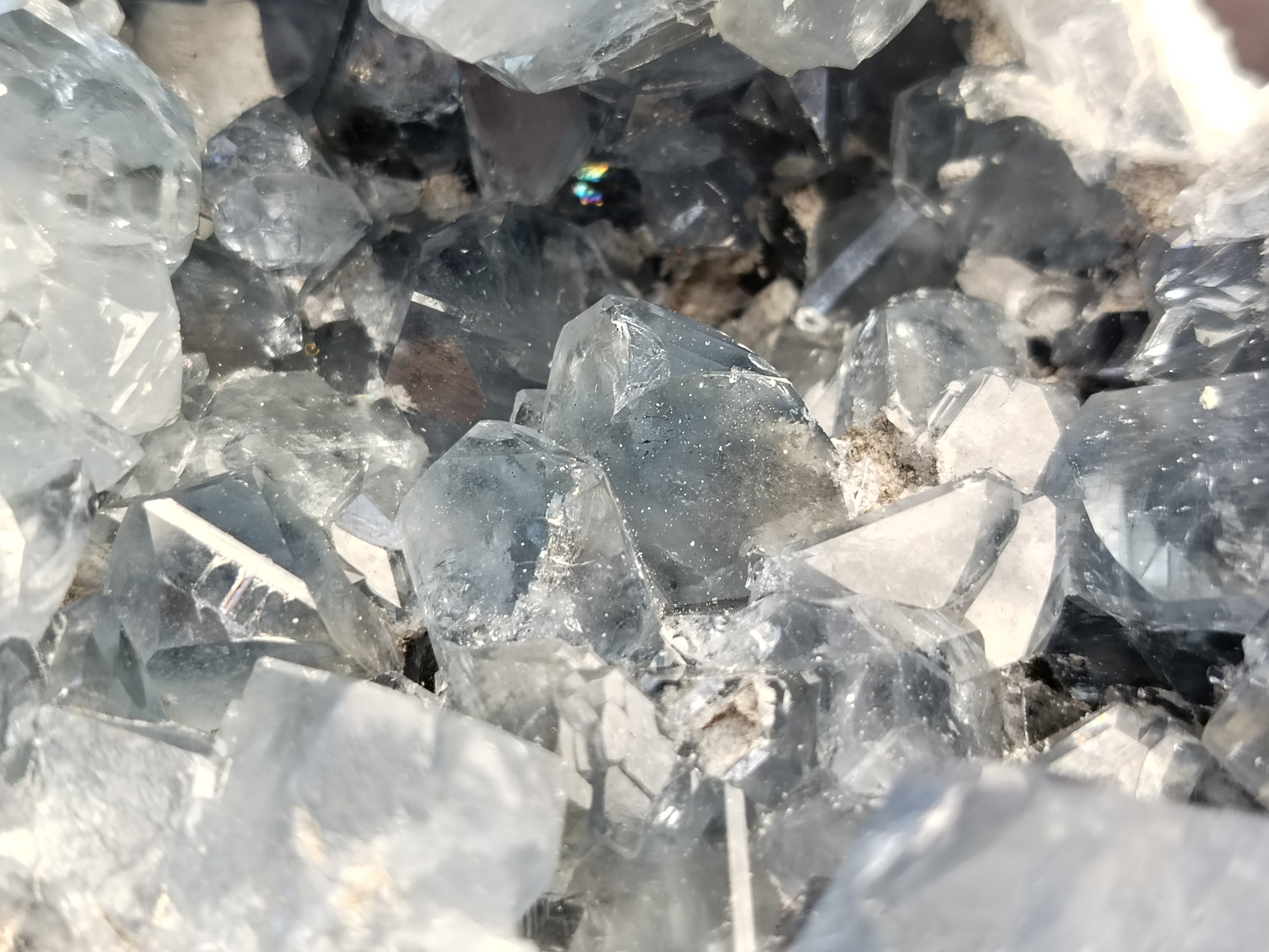 Natural Celestite Geode Specimen x 1 From Sakoany, Madagascar - Toprock Gemstones and Minerals 