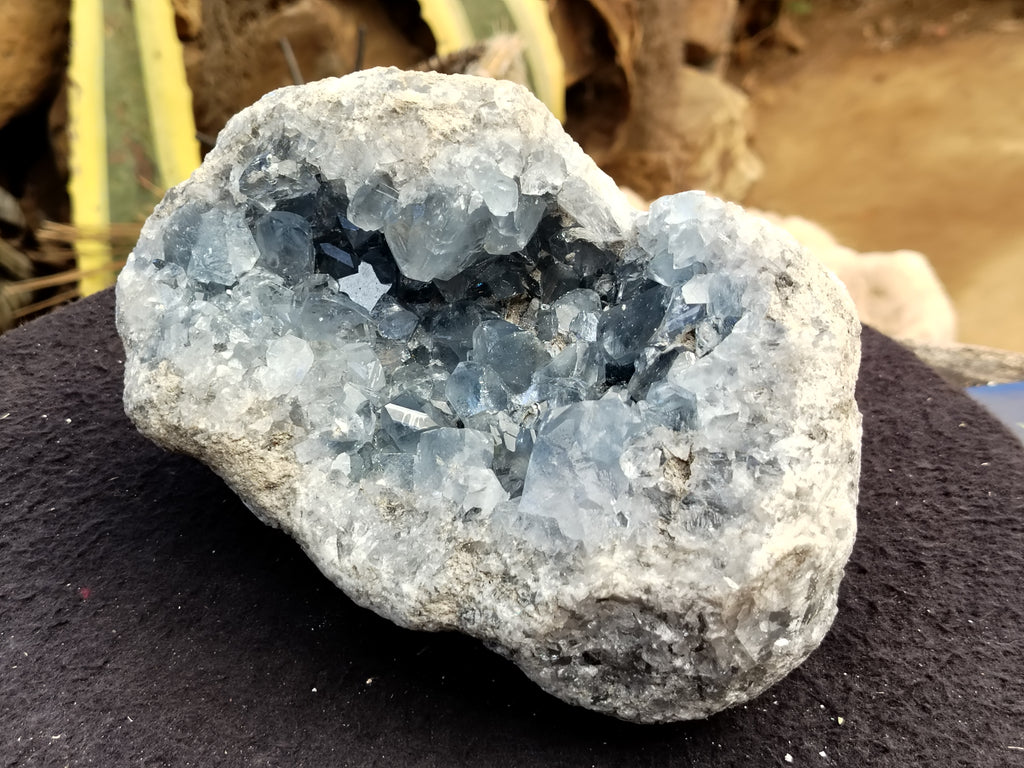Natural Celestite Geode Specimen x 1 From Sakoany, Madagascar - Toprock Gemstones and Minerals 