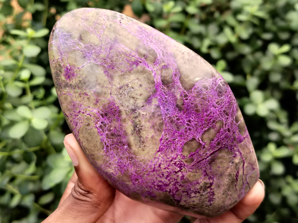 Polished Stichtite and Serpentine Standing Free Form x 3 From Barberton, South Africa - Toprock Gemstones and Minerals 