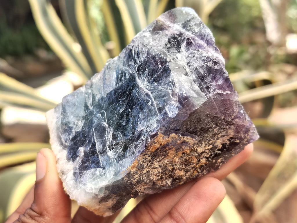 Natural Watermelon Fluorite Cobbed Specimens x 6 From Uis, Namibia - Toprock Gemstones and Minerals 