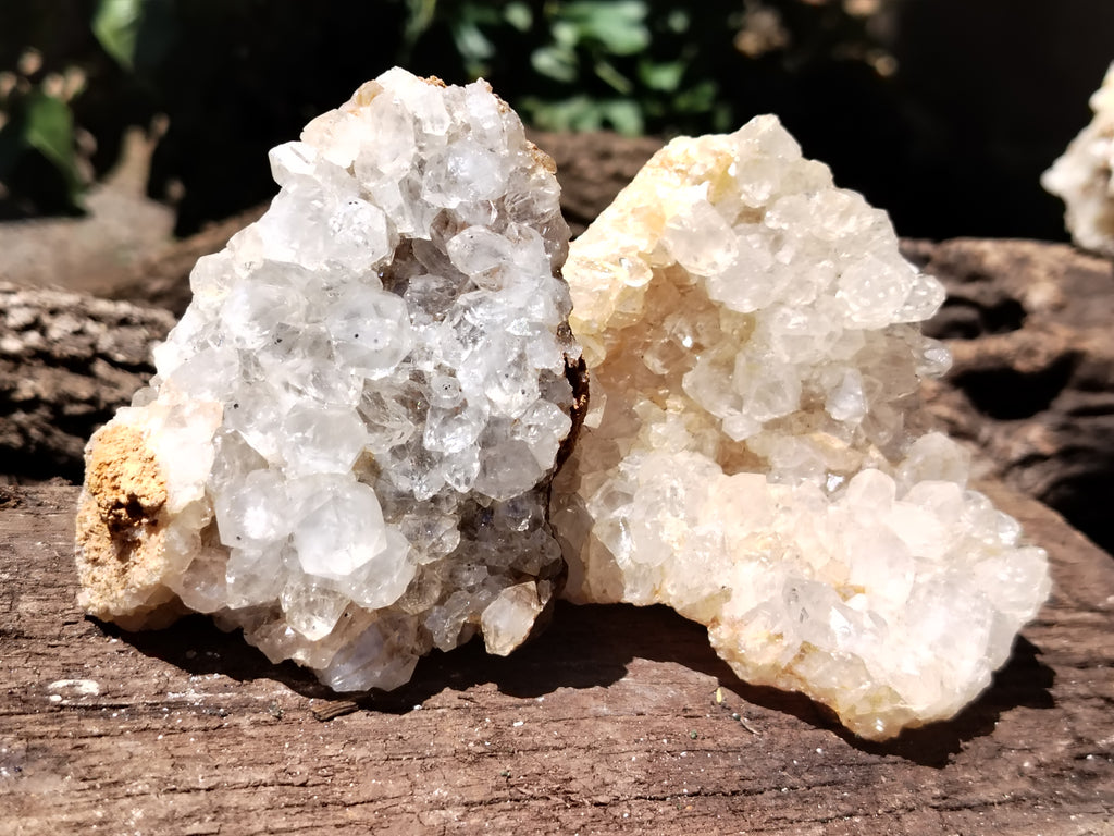 Natural Limonite Quartz Clusters x 12 From Solwezi, Zambia - Toprock Gemstones and Minerals 