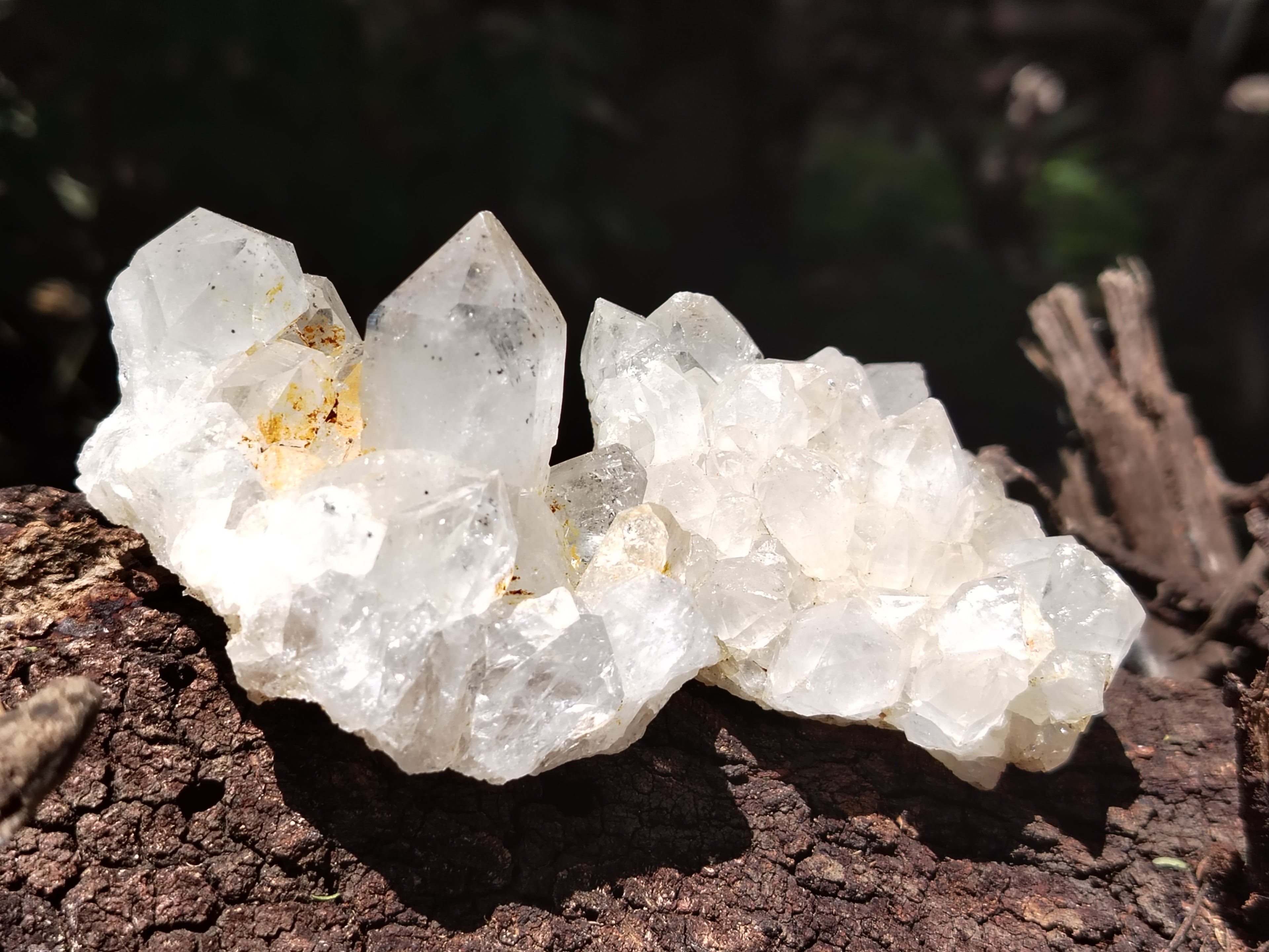 Natural Limonite Quartz Clusters x 12 From Solwezi, Zambia - Toprock Gemstones and Minerals 