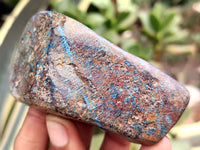 Polished Shattuckite with Azurite and Chrysocolla Free Forms x 7 From Congo - Toprock Gemstones and Minerals 